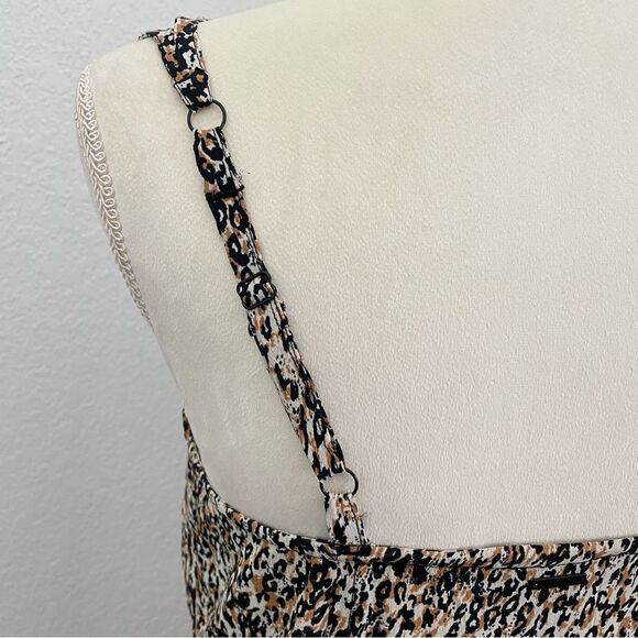 Volcom 1 Minute More Leopard Print Pocket Button Down Mini Dress Small NEW - Picture 10 of 13